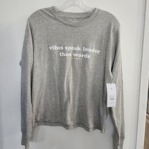 Spiritual Gangster Tops - Spiritual Gangster Gray Long Sleeve Tee